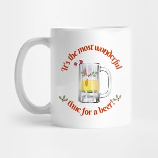 Most Wonderful Time For A Beer Mug